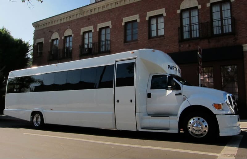 Overland Park 30 Passenger Party Bus White
